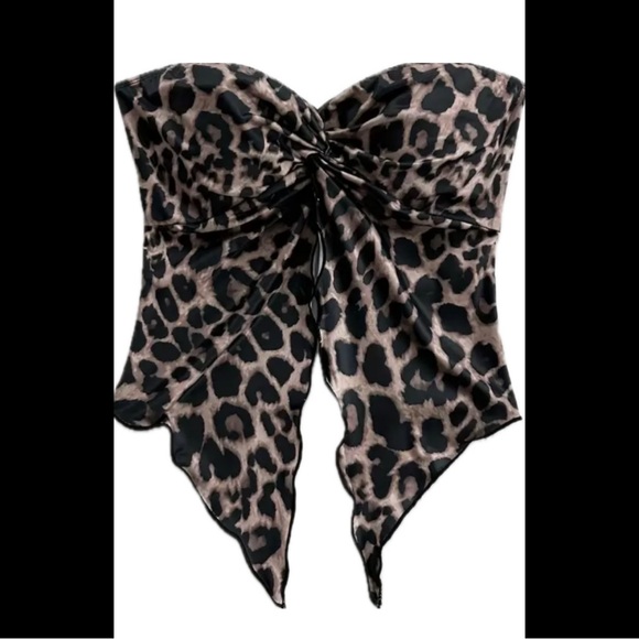 Tops - Leopard, Boho, Bandeau Top